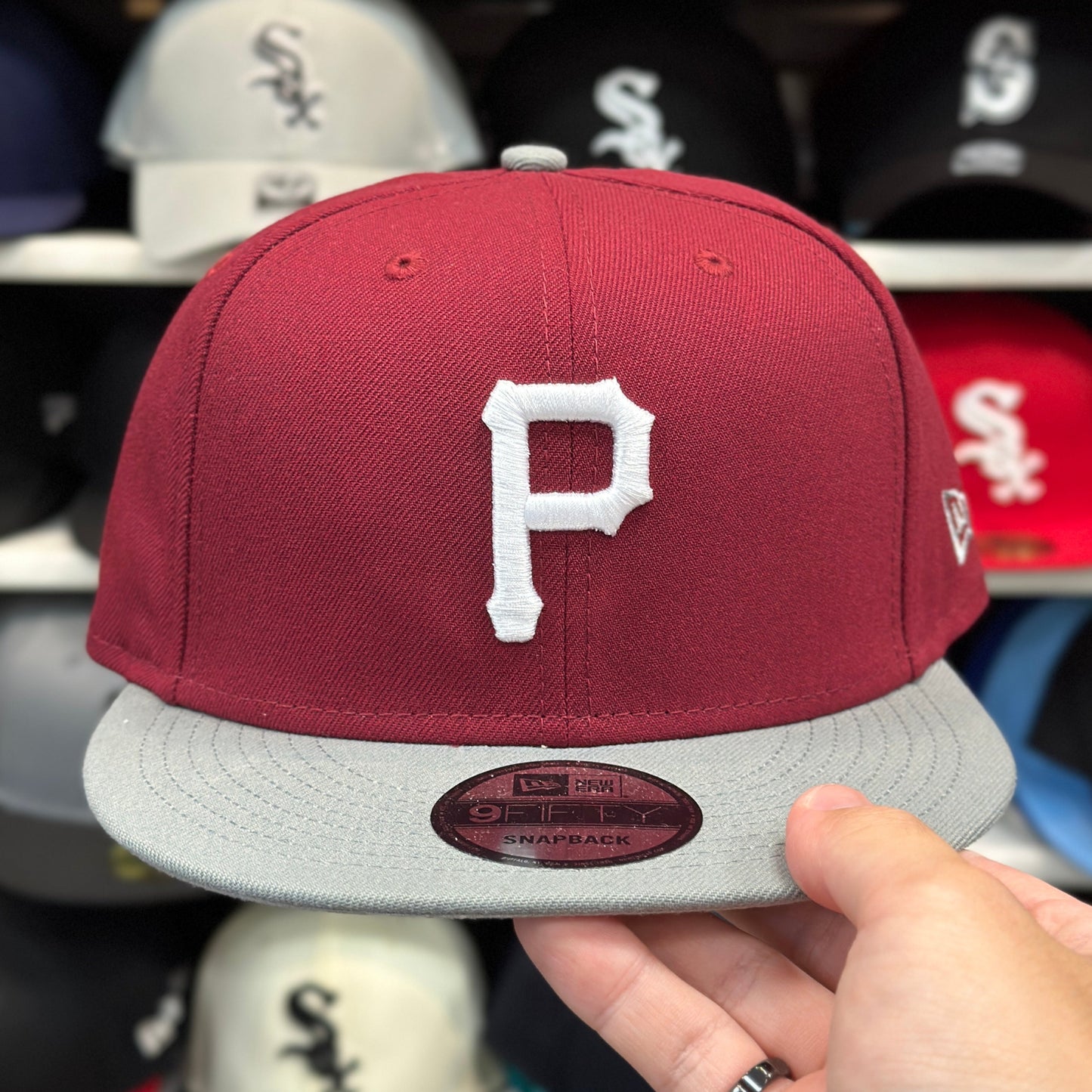 New Era Pittsburgh Pirates Maroon/Silver 9FIFTY Snapback