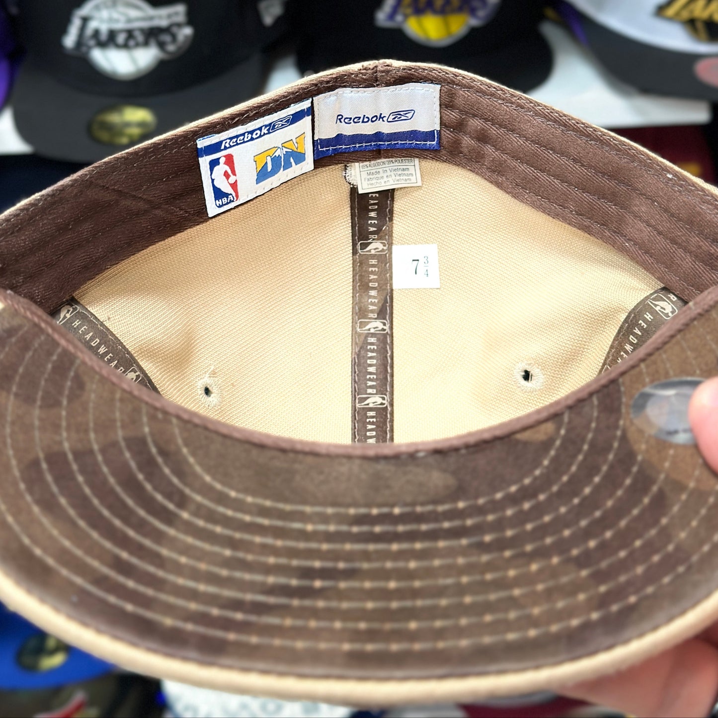 Denver Nuggets NBA Fitted Hat | Vintage Reebok | Tan/Brown | Multiple Sizes