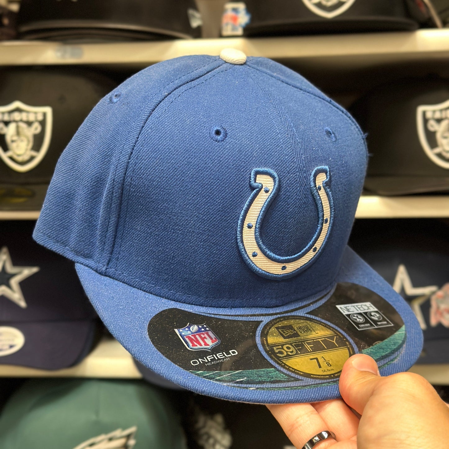 Indianapolis Colt NFL Vintage Burst | New Era 59FIFTY Fitted Cap | Size 7 1/8