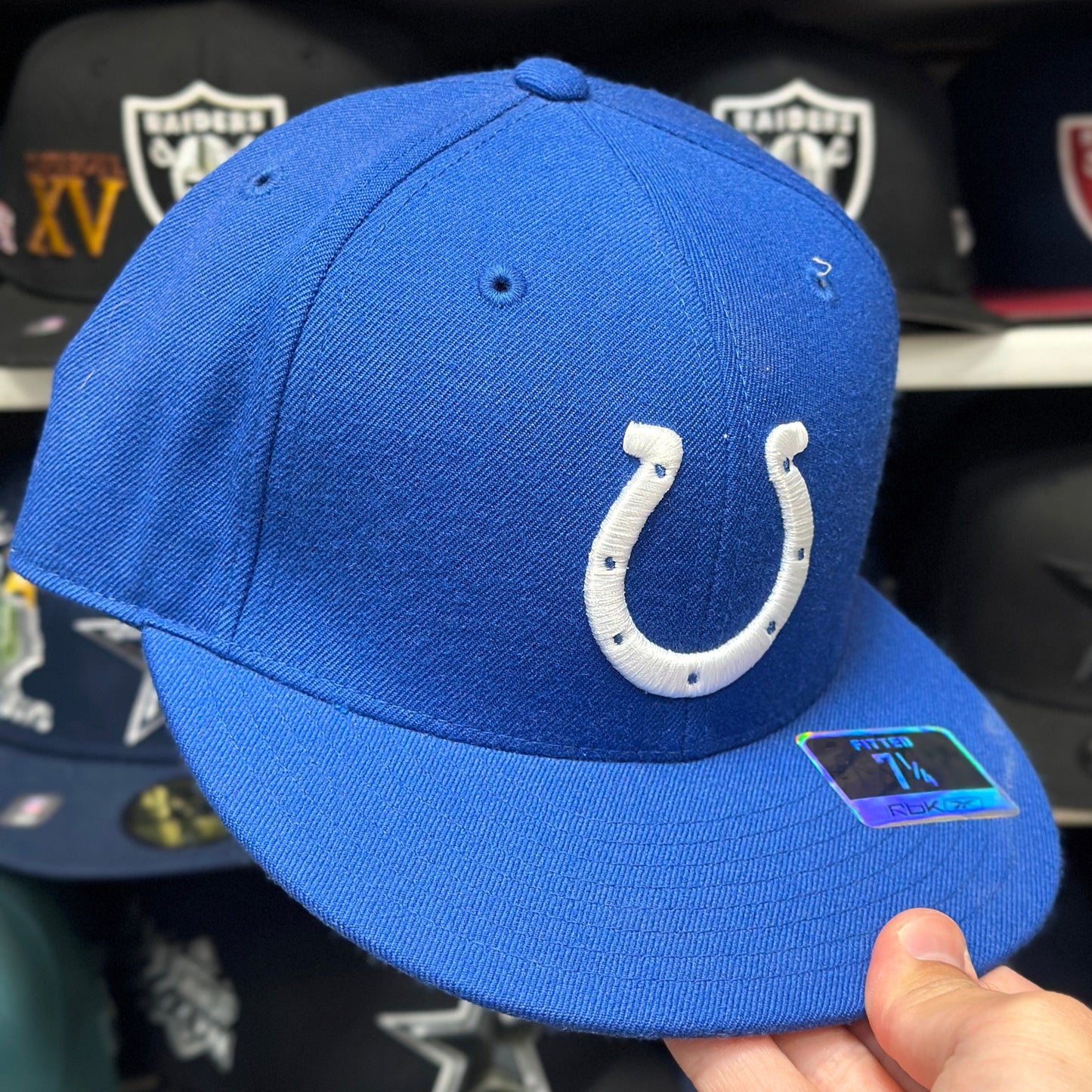 Indianapolis Colts NFL Fitted Hat | Vintage Reebok | Blue | Size 7 1/4