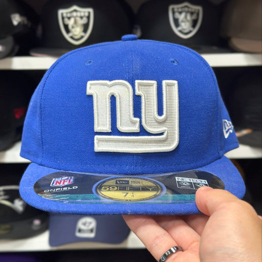 New Era New York Giants Blue/White 59FIFTY Fitted Hat | Size 6 7/8 & 7 1/4