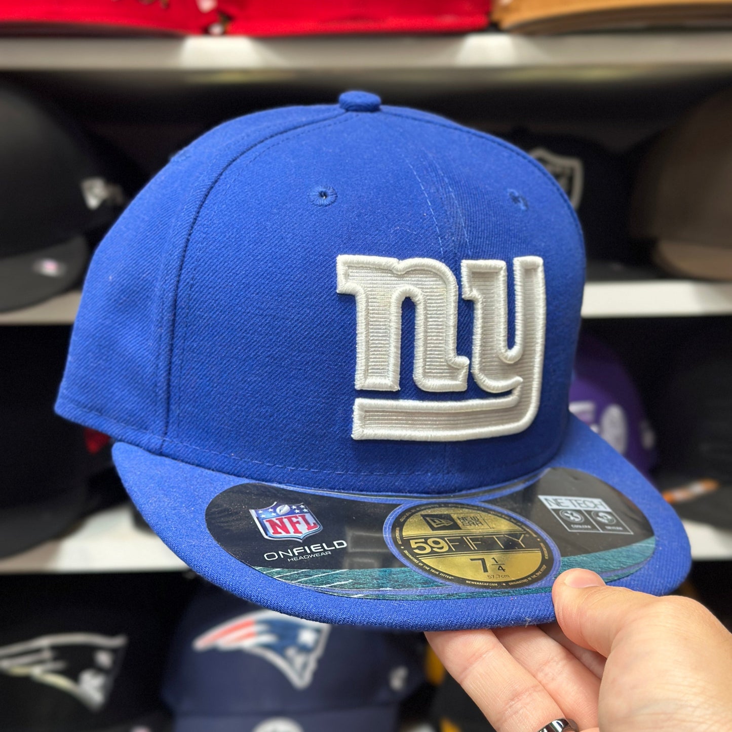 New Era 59FIFTY New York Giants NFL Vintage Fitted Hat Sized Cap Size 6 7/8 & 7 1/4
