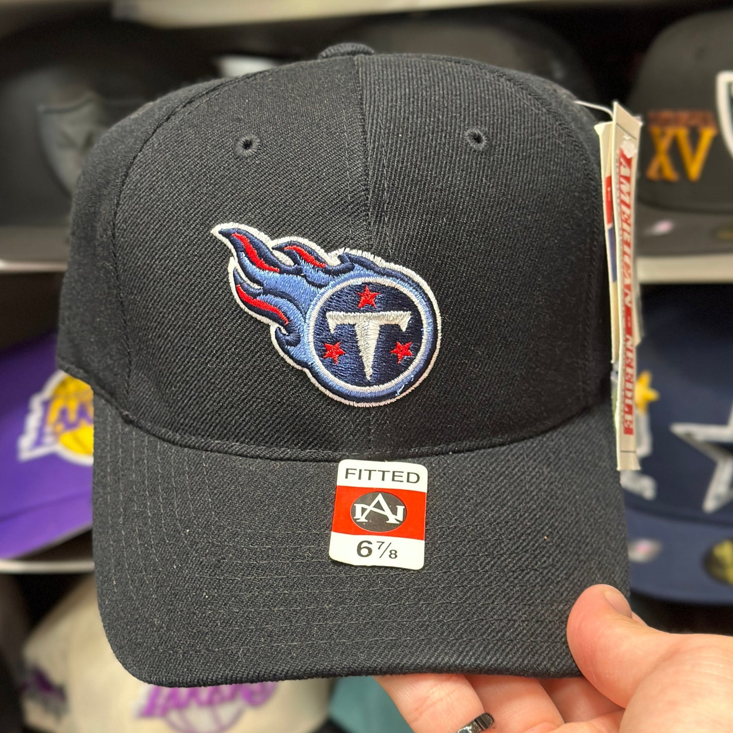 Tennessee Titans Vintage Fitted Hat Size 6 7/8