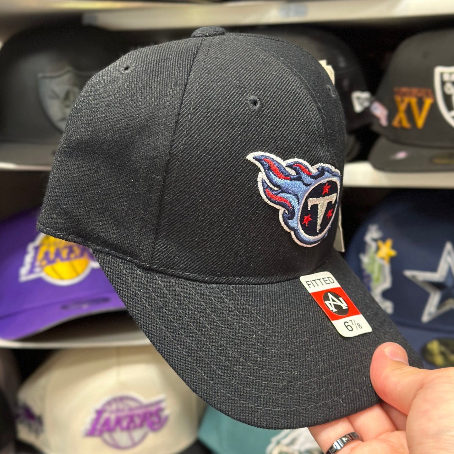 Tennessee Titans Vintage Fitted Hat Size 6 7/8