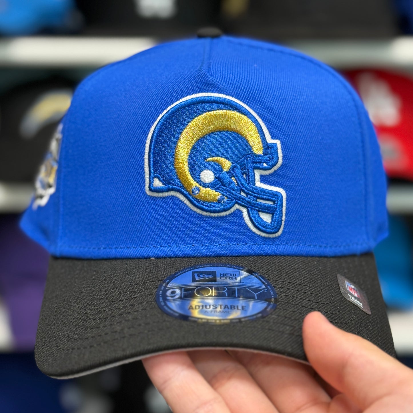 New Era Los Angeles Rams 'Super Bowl XXXIV' A-Frame Blue 9FORTY Snapback