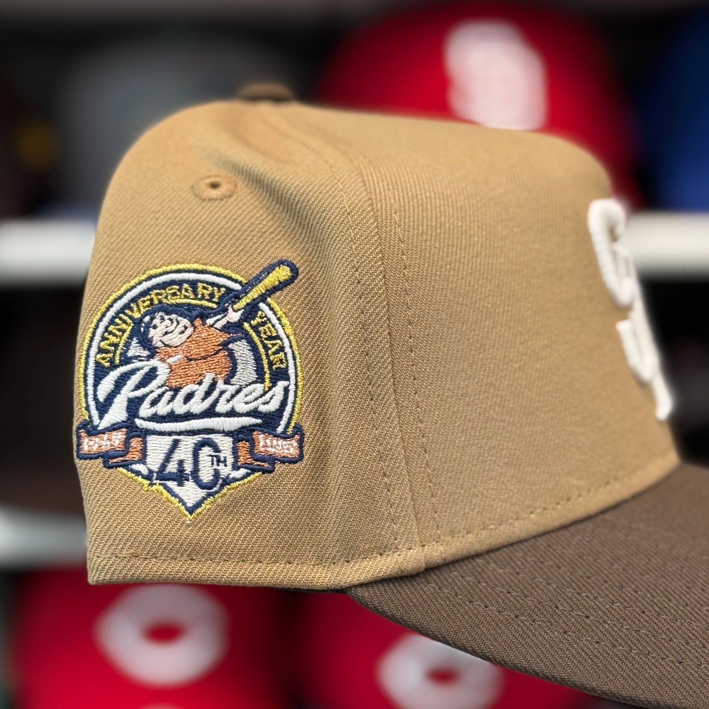 New Era San Diego Padres '40th Anniversary' A-Frame Tan/Brown 9FORTY Snapback | Glow in the Dark