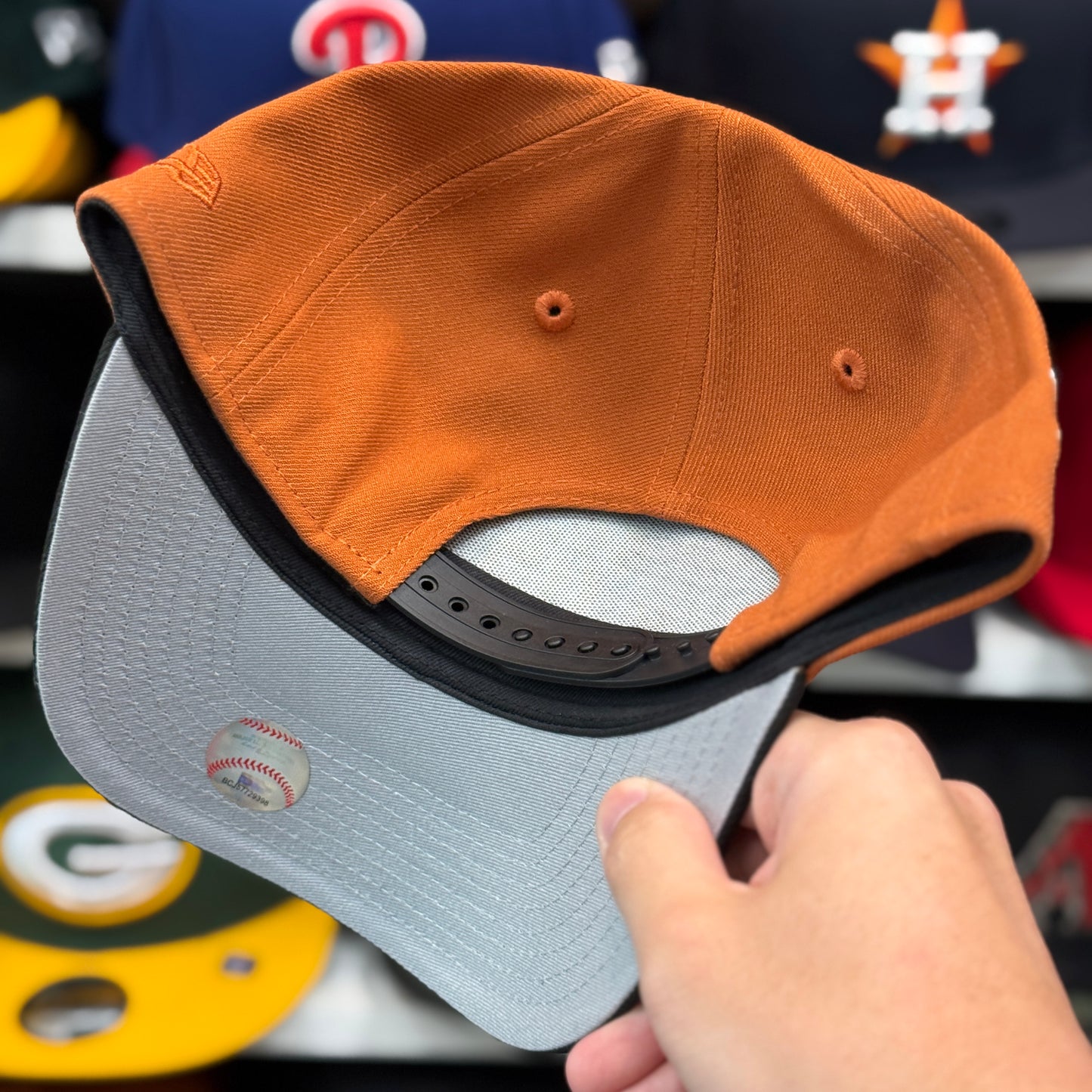 New Era San Francisco Giants '60th Anniversary' A-Frame Orange/Black 9FORTY Snapback | Glow in the Dark