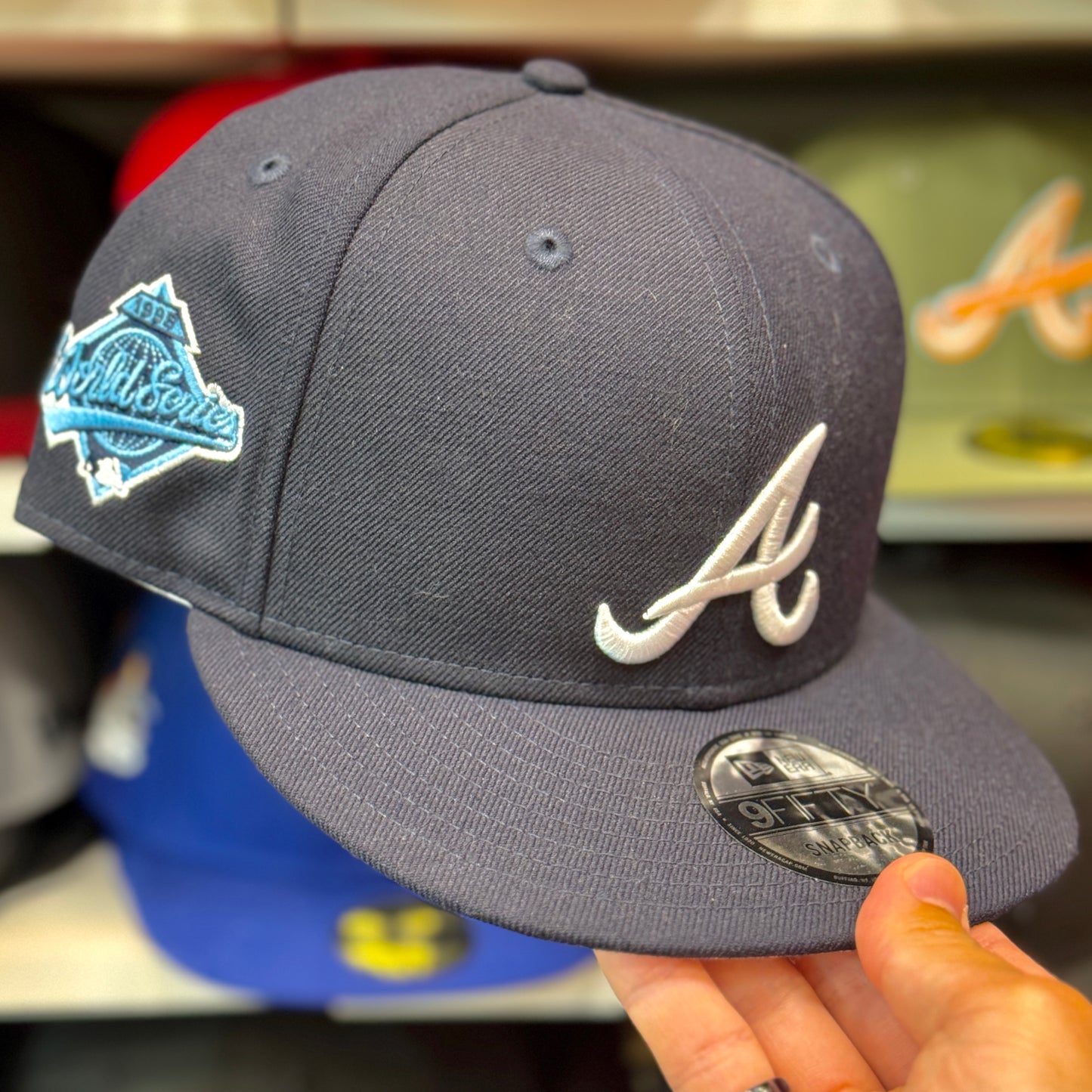New Era Atlanta Braves 'Blue Paisley' Under-brim 9FIFTY Snapback Navy