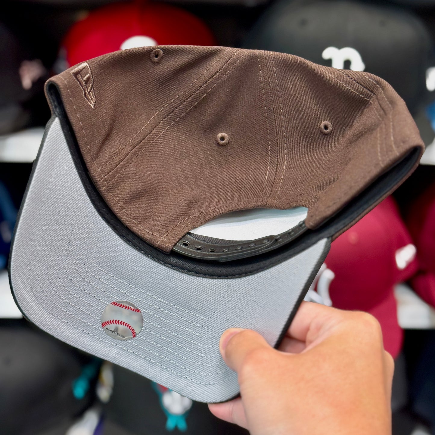 New Era A-Frame New York Yankees Two-Tone '1999 World Series' 9FORTY Snapback Brown/Black