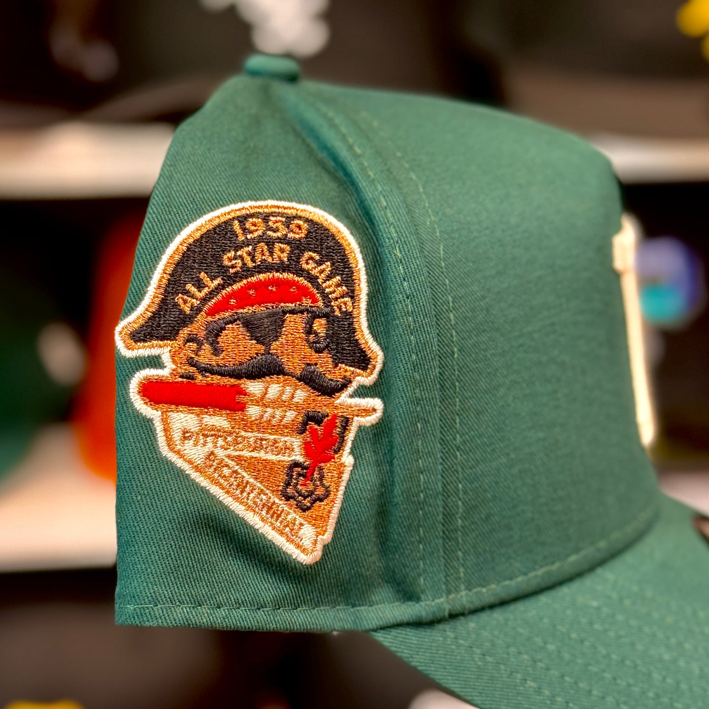 New Era Pittsburgh Pirates 'All Star Game' A-Frame 9FORTY Snapback Forest Green