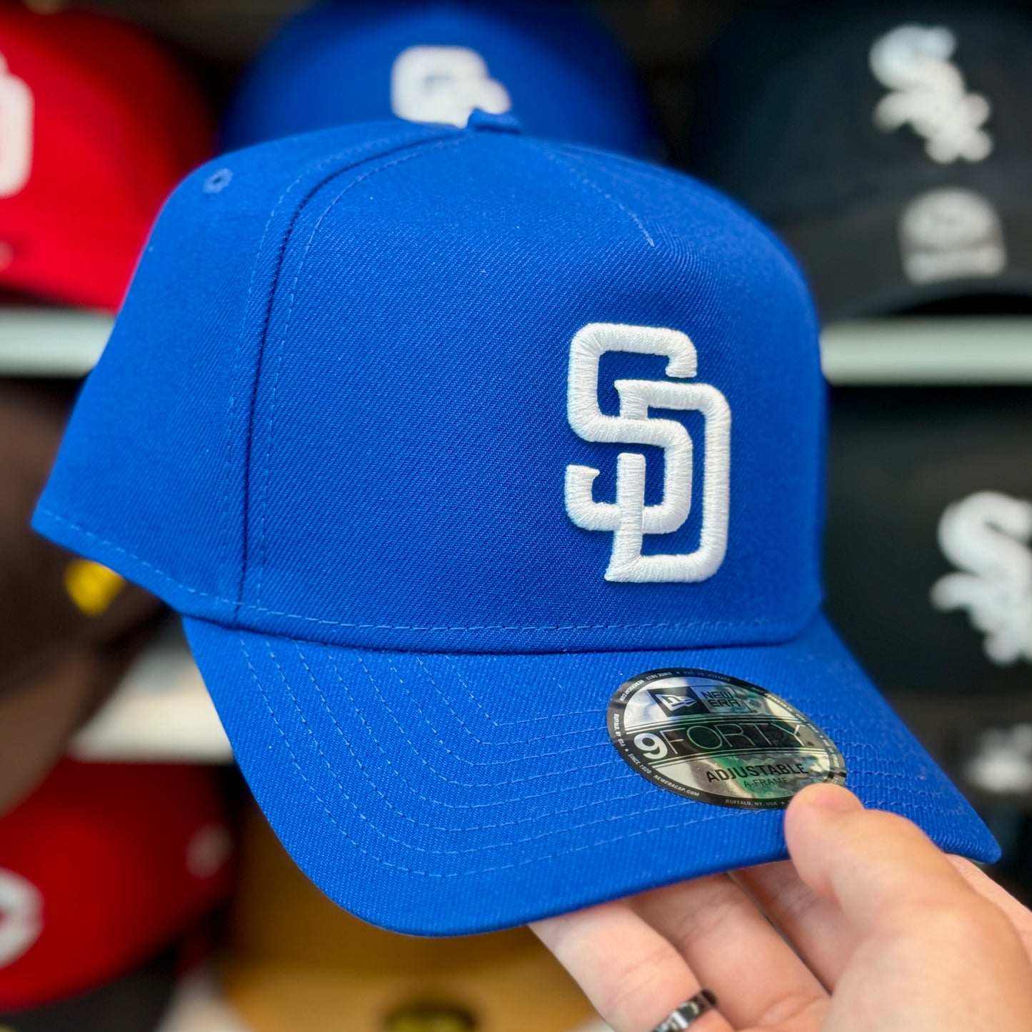 New Era San Diego Padres A-Frame Royal Blue/White 9FORTY Snapback