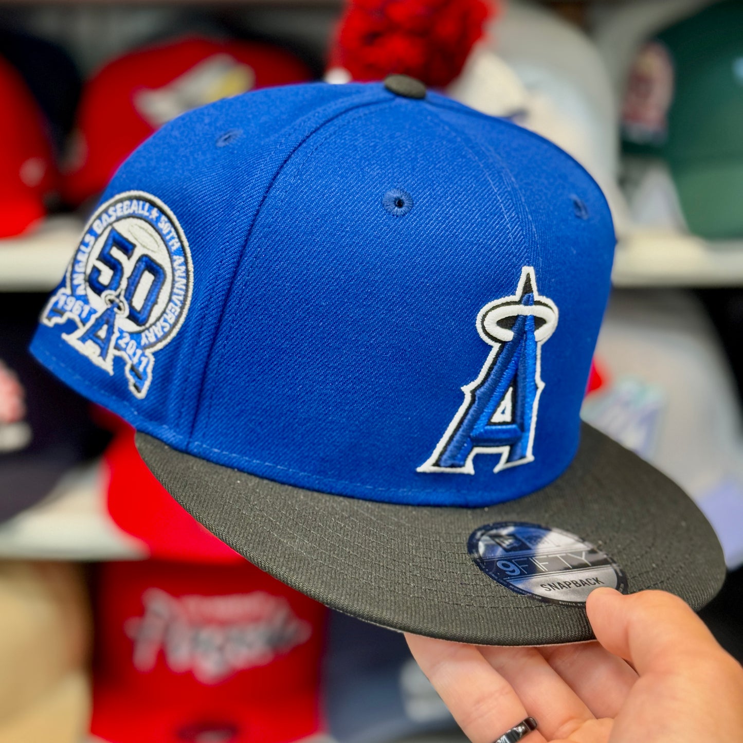 New Era Los Angeles Angels '50th Anniversary' 9FIFTY Snapback Blue/Black