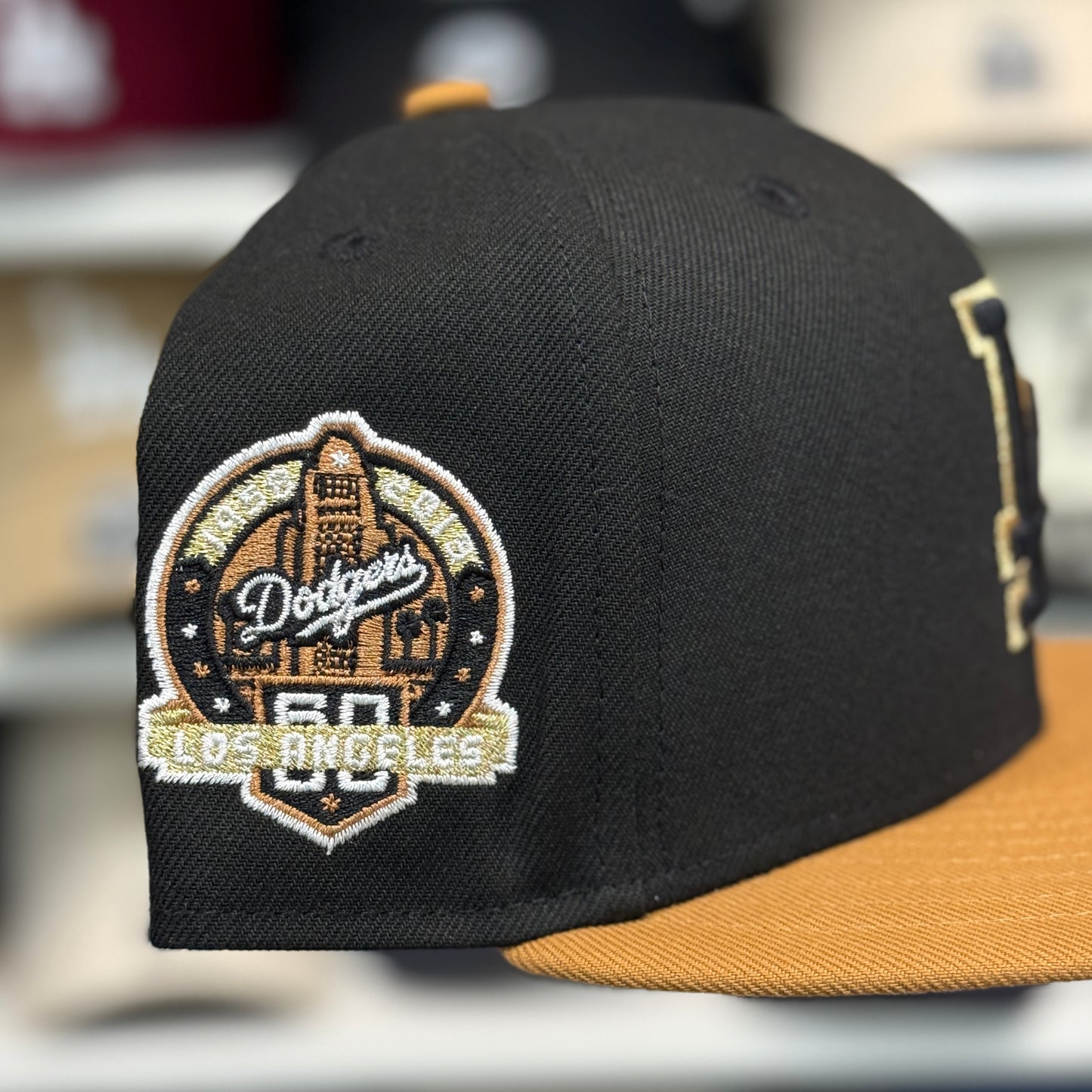 New Era Los Angeles Dodgers Two Tone '60th Anniversary' 9FIFTY Snapback Black/Gold