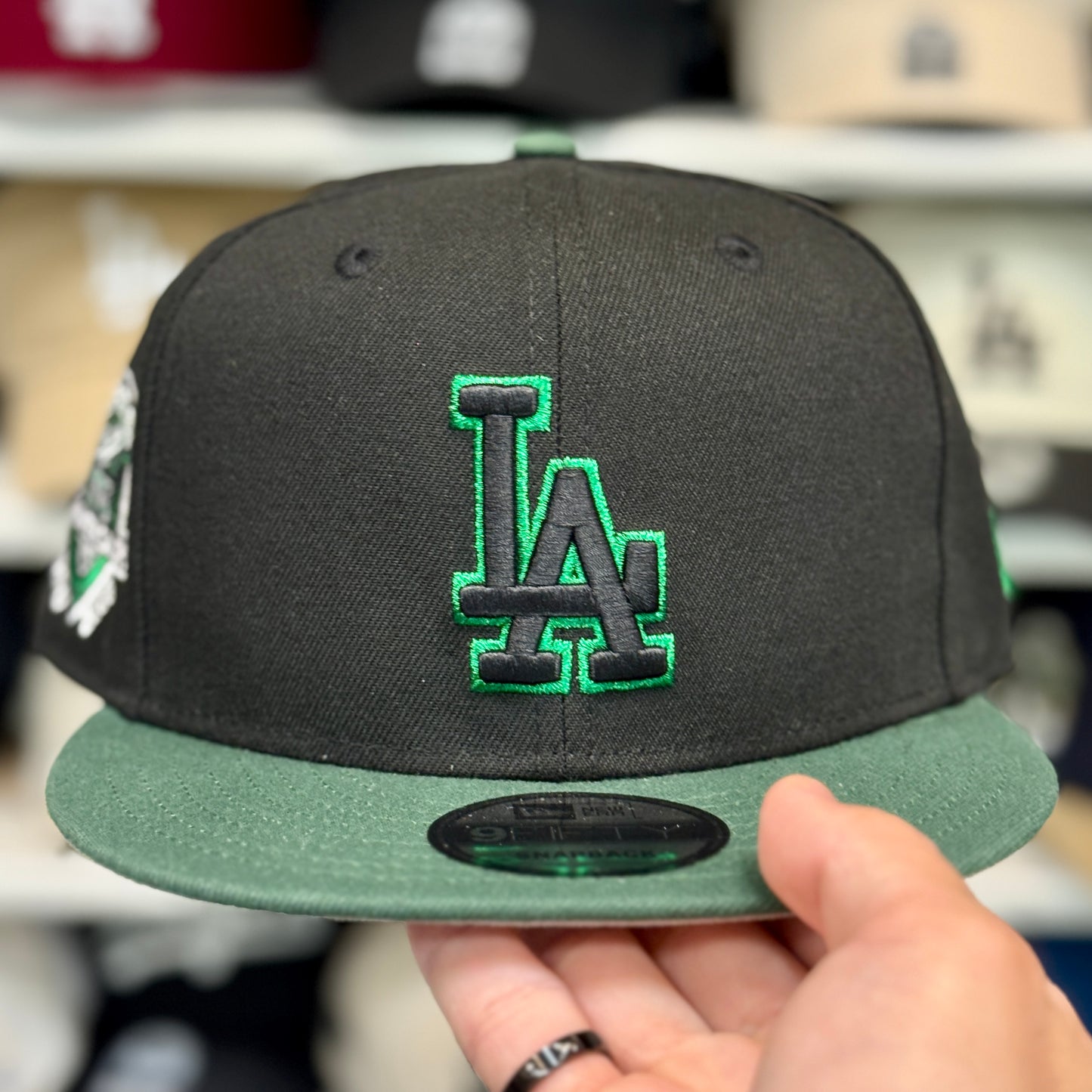 New Era Los Angeles Dodgers Two Tone '50th Anniversary' 9FIFTY Snapback Black/Green
