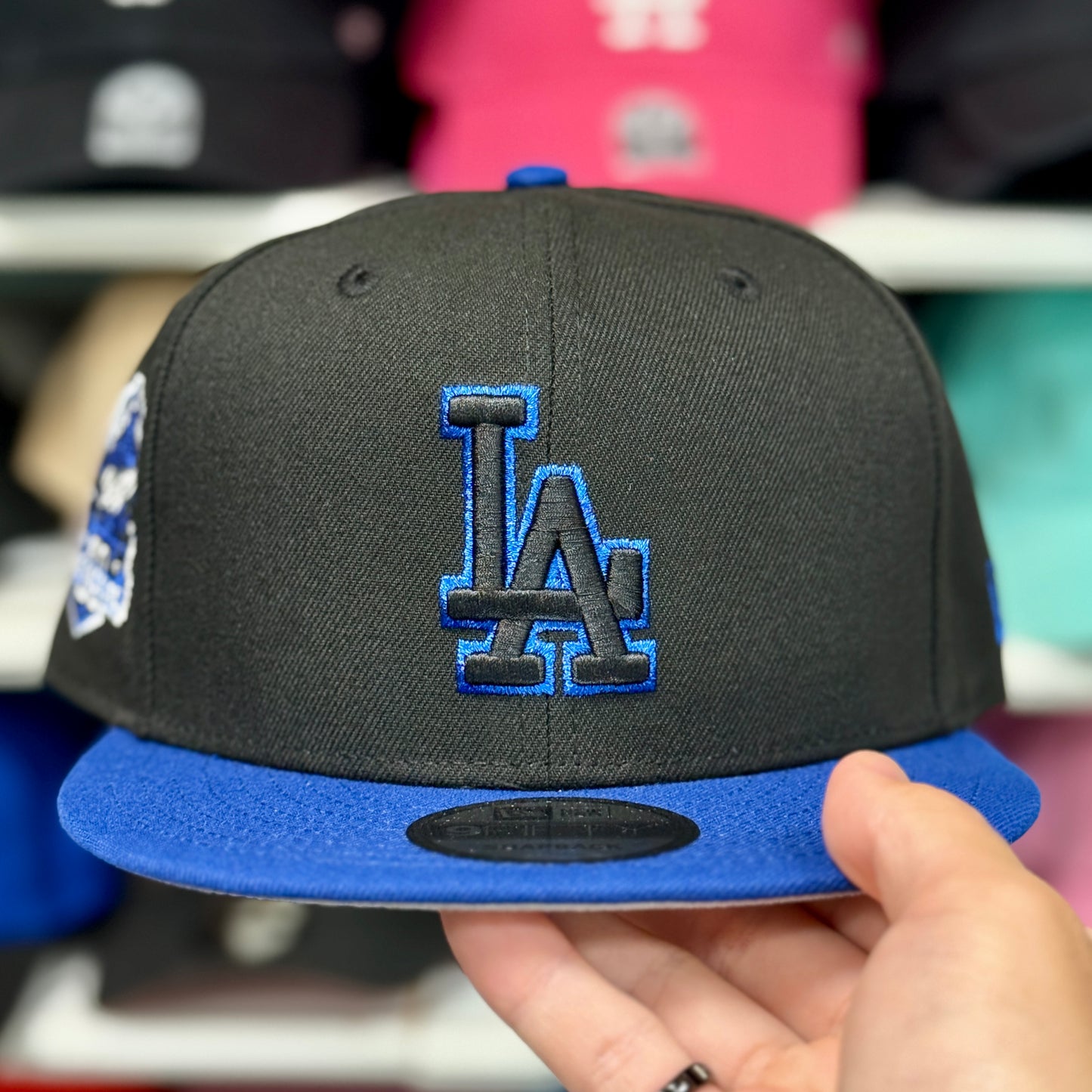 New Era Los Angeles Dodgers Two Tone '60th Anniversary' 9FIFTY Snapback Black/Blue
