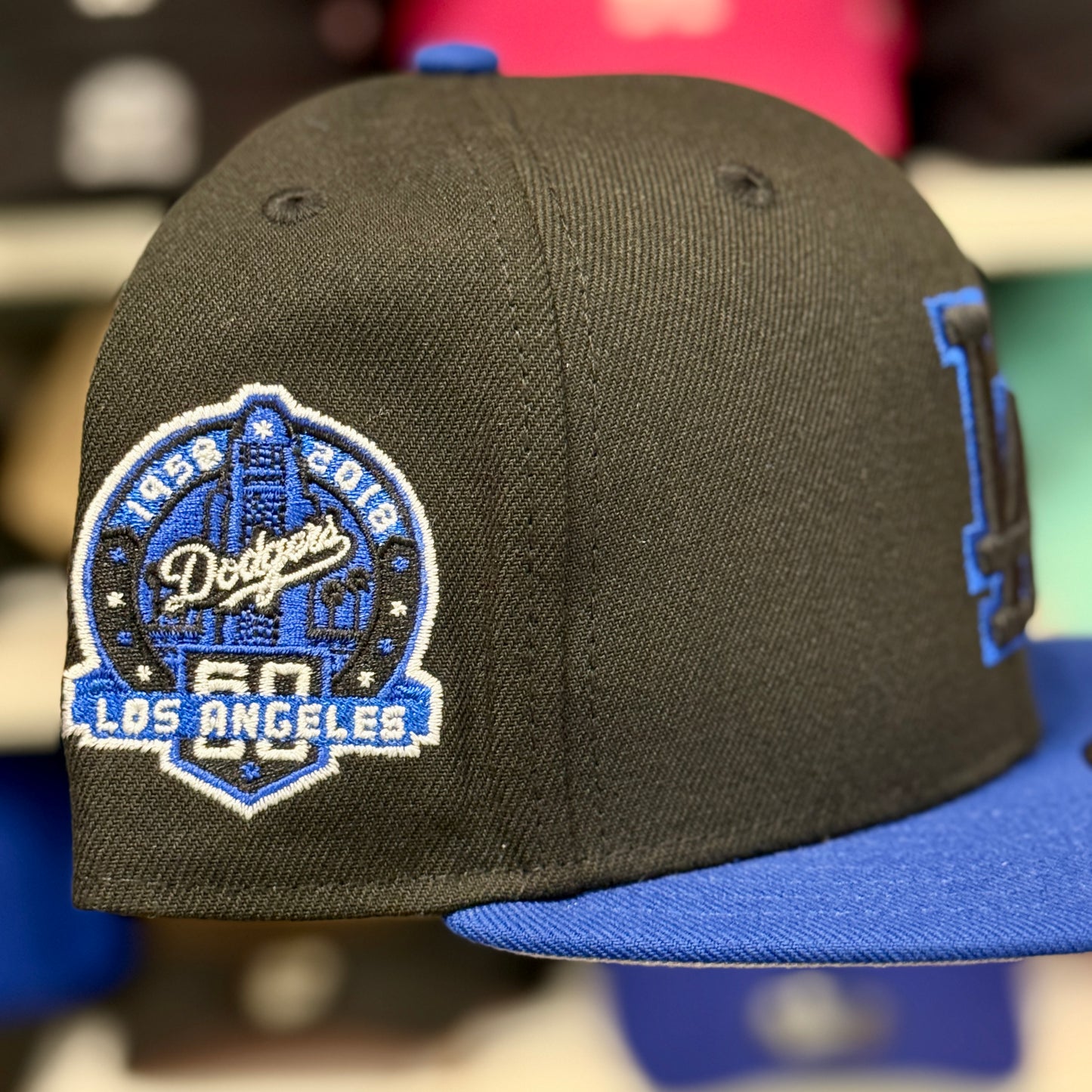 New Era Los Angeles Dodgers Two Tone '60th Anniversary' 9FIFTY Snapback Black/Blue