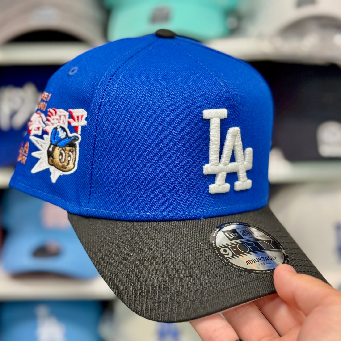 New Era LA Dodgers A-Frame Ohtani 'LA-JPN' 9FORTY Snapback Blue/Black