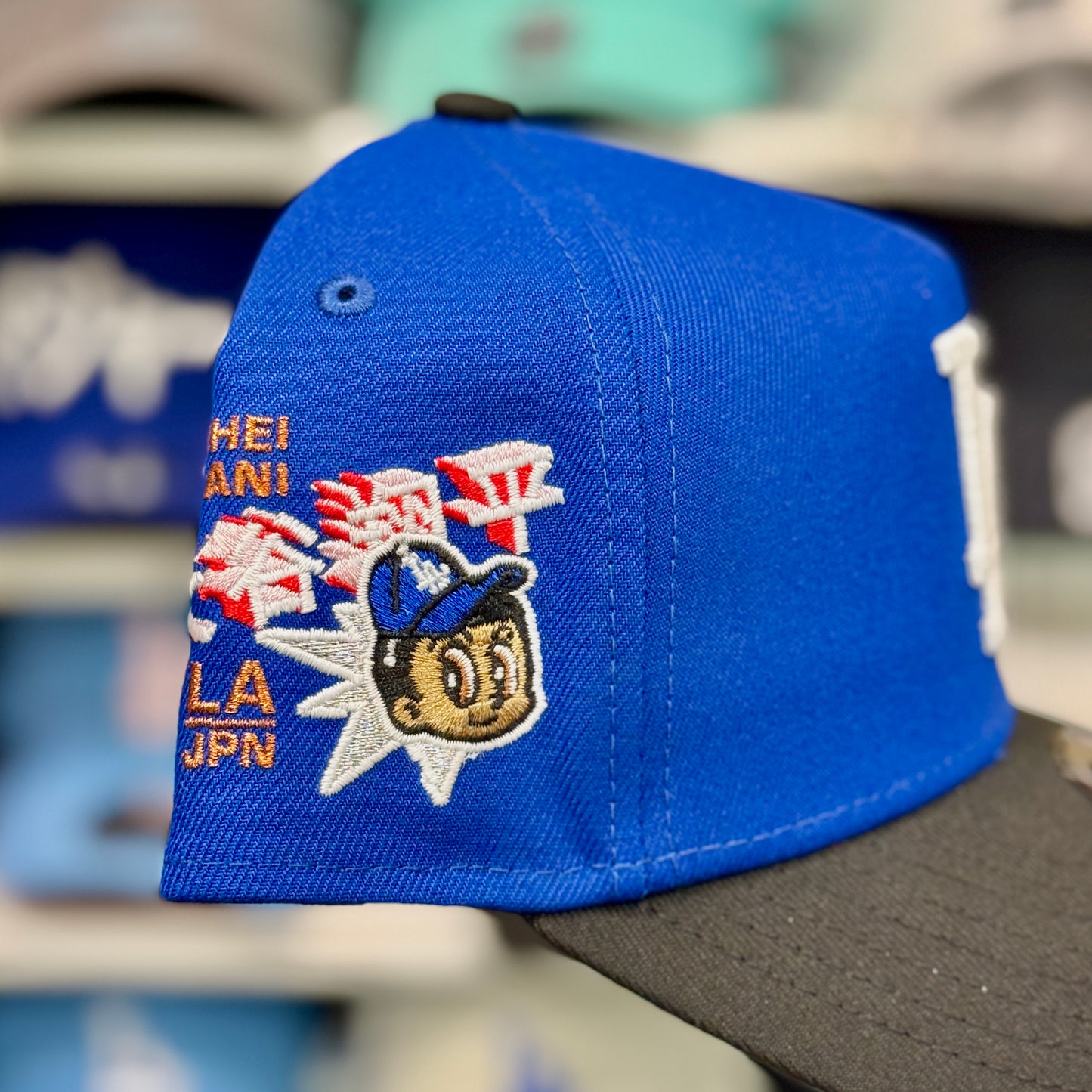 New Era LA Dodgers A-Frame Ohtani 'LA-JPN' 9FORTY Snapback Blue/Black