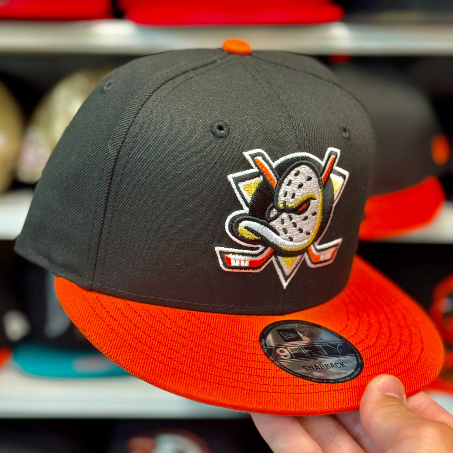 New Era Anaheim Ducks Two-tone 9FIFTY Snapback Black / Orange