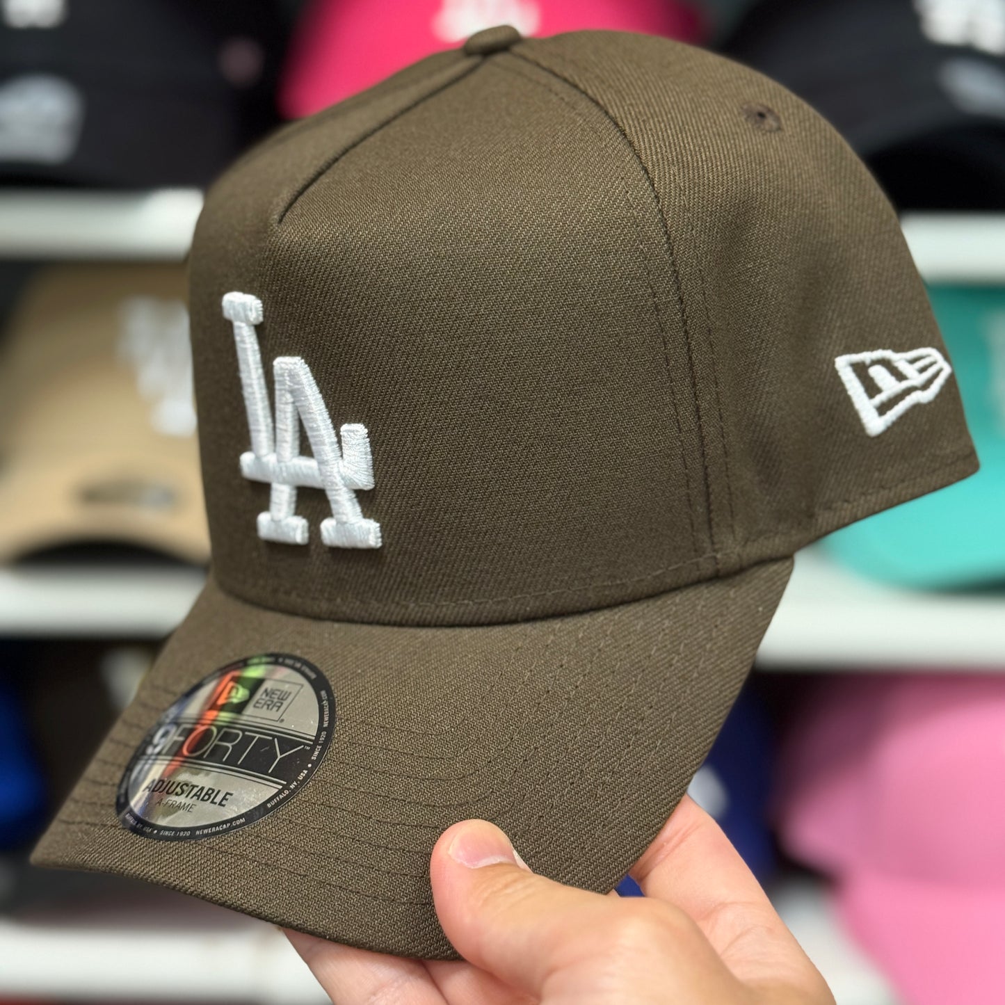 New Era Los Angeles Dodgers A-Frame 9FORTY Snapback Brown