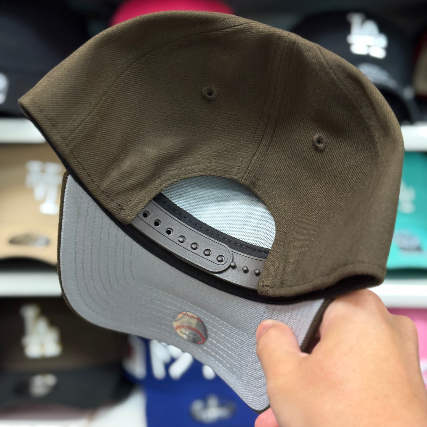 New Era Los Angeles Dodgers A-Frame 9FORTY Snapback Brown