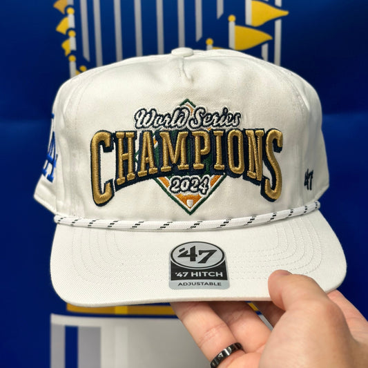 Los Angeles Dodgers '2024 World Series Champions' White '47 Brand Snapback