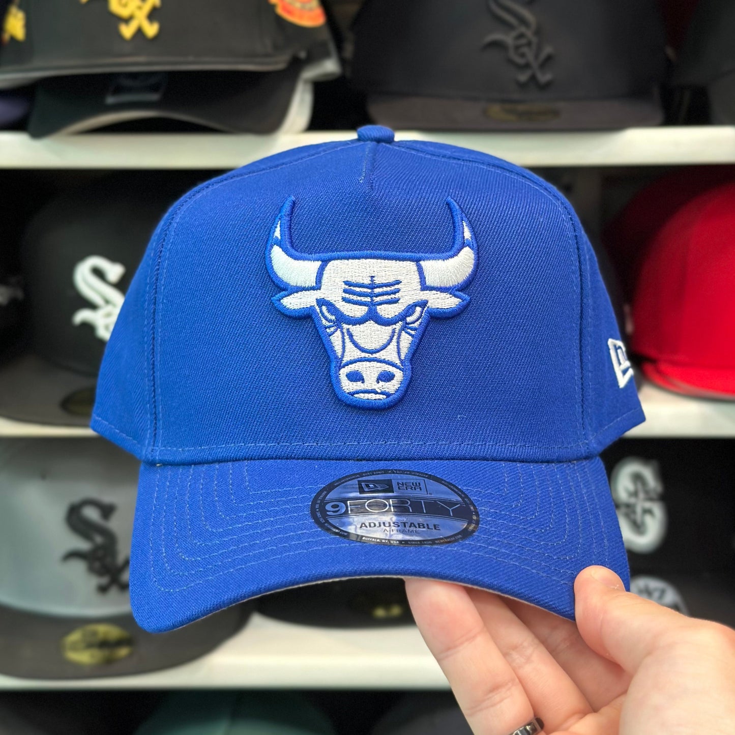 New Era Chicago Bulls A-Frame 9FORTY Snapback Royal Blue