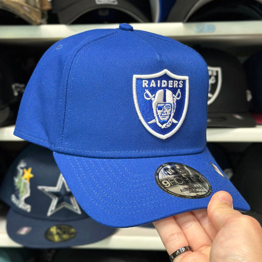 New Era Las Vegas Raiders A-Frame Royal Blue 9FORTY Snapback
