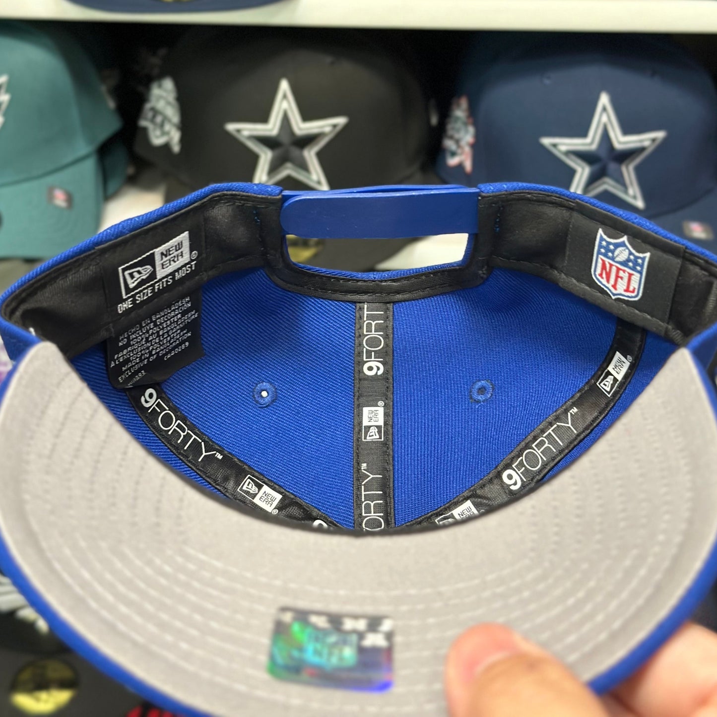 New Era Las Vegas Raiders A-Frame 9FORTY Snapback Royal Blue