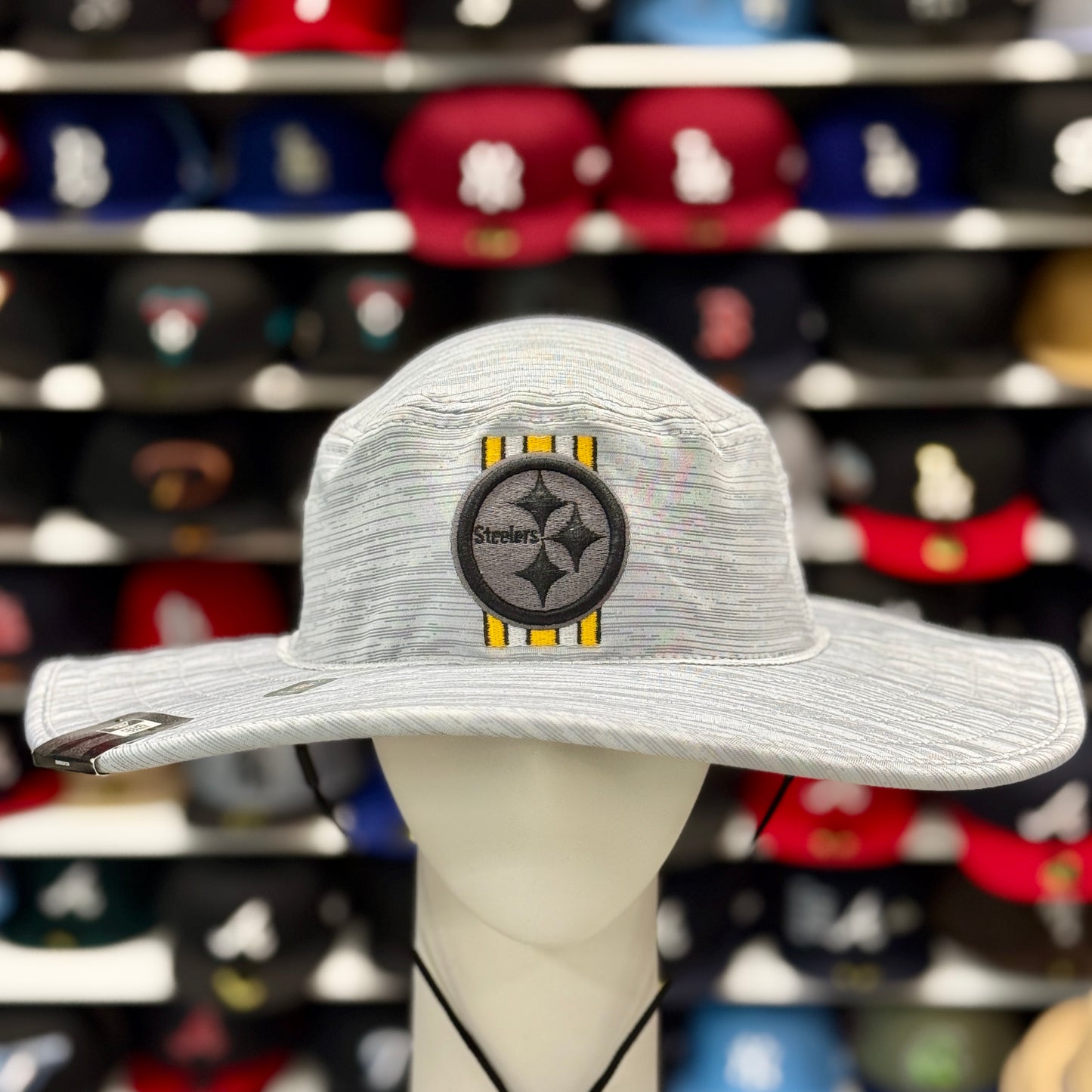 New Era Pittsburgh Steelers Fisherman Hat | Silver / Black Under Brim