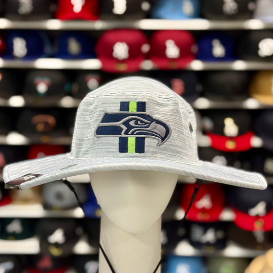New Era Seattle Seahawks Fisherman Hat | Silver / Blue Under Brim