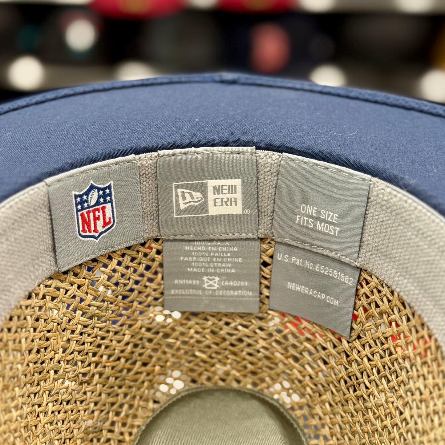 New Era Los Angeles Chargers Straw Hat