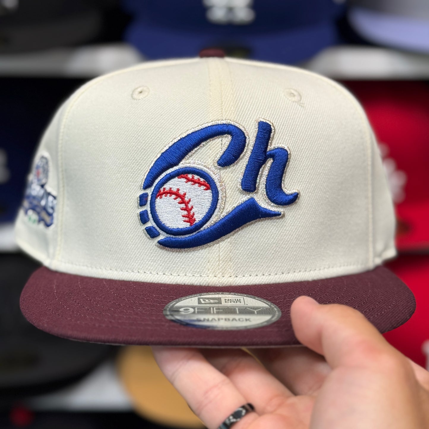 New Era Charros de Jalisco 'Campeones' 9FIFTY Snapback Ivory/Maroon