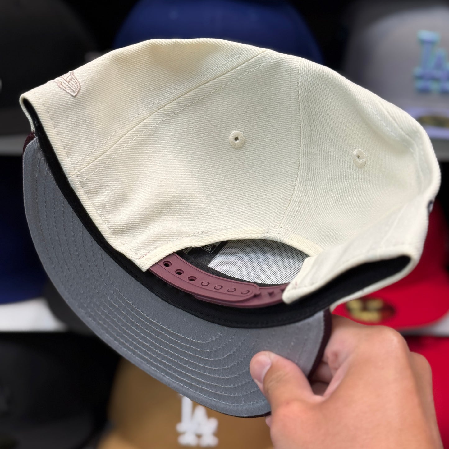 New Era Charros de Jalisco 'Campeones' 9FIFTY Snapback Ivory/Maroon