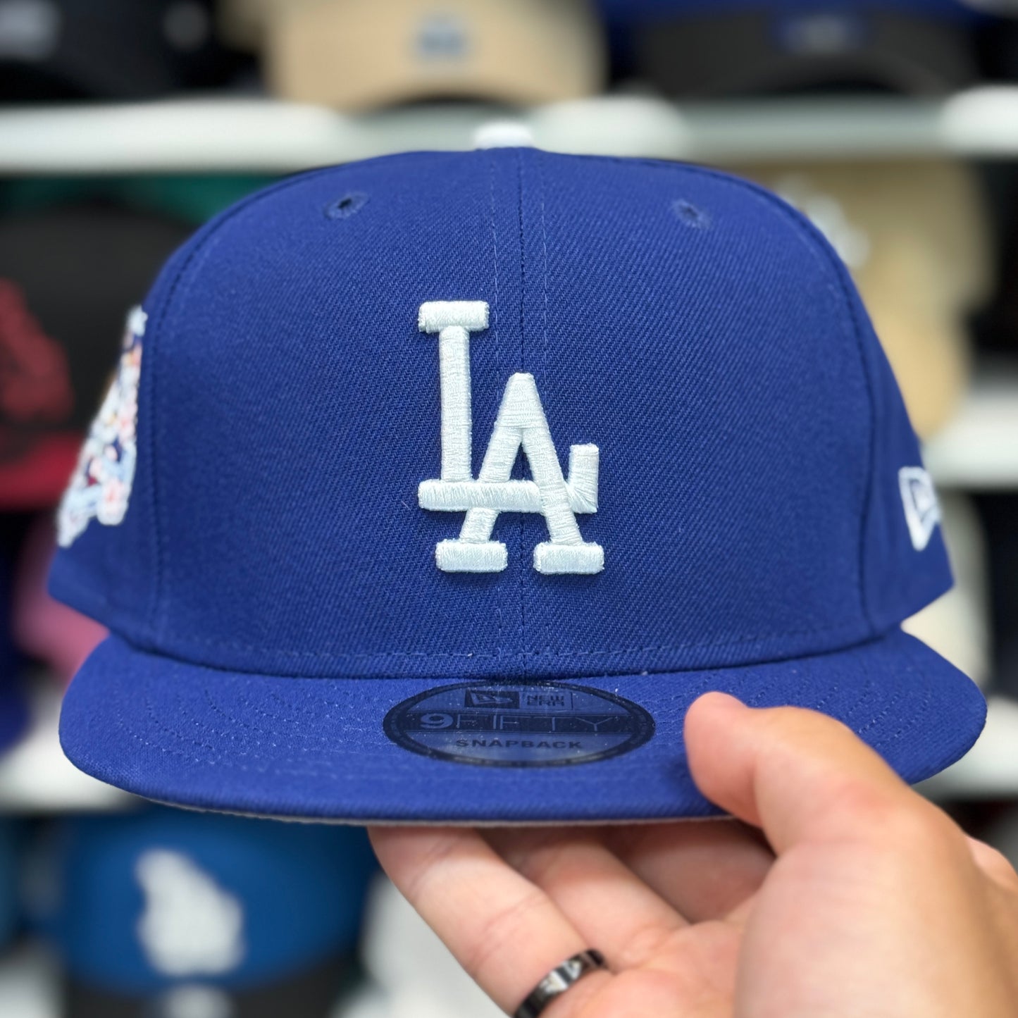 New Era Los Angeles Dodgers 'Sakura: Ohtani, Sasaki, Yamamoto' 9FIFTY Snapback Blue