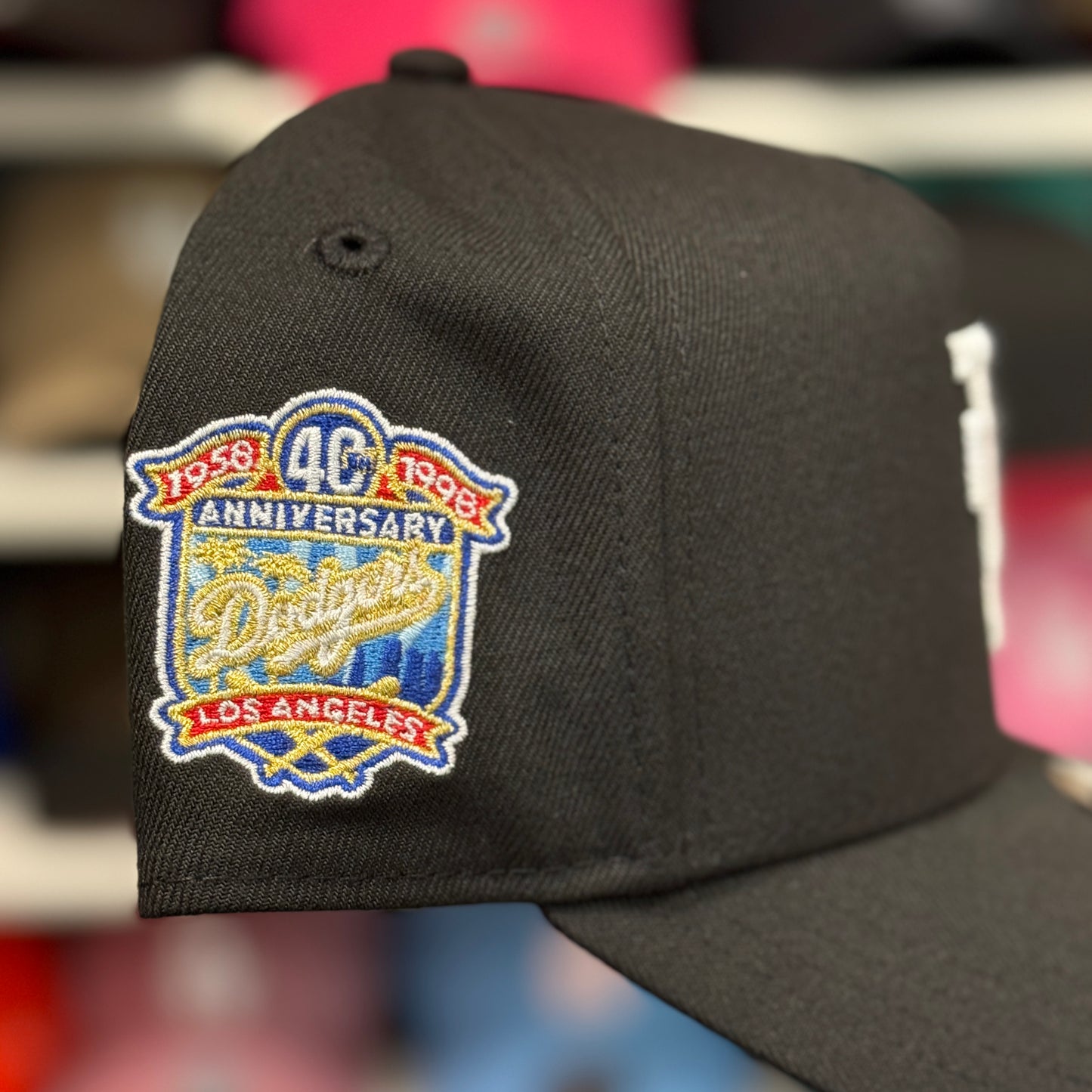 New Era Los Angeles Dodgers '40th Anniversary' Upside Down A-Frame 9FORTY Snapback Black