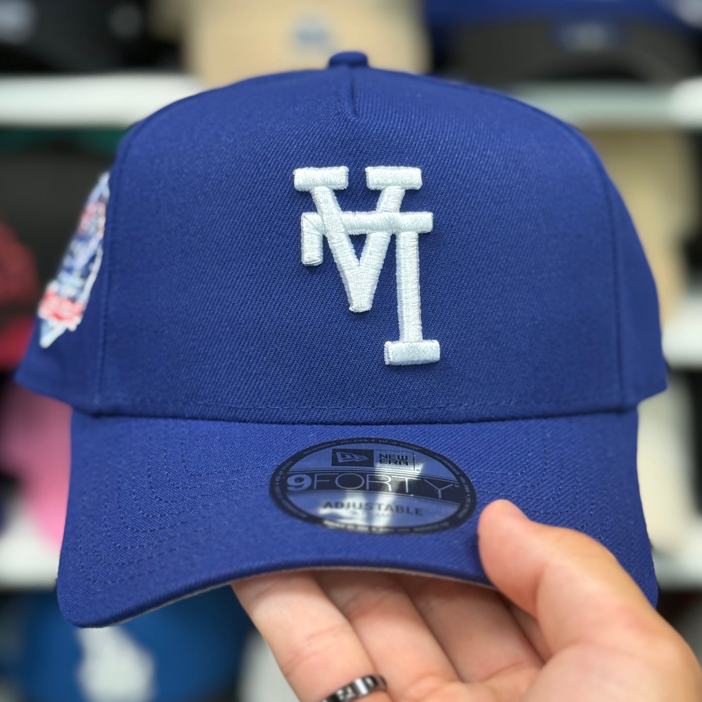 New Era Los Angeles Dodgers '60th Anniversary' Upside Down A-Frame 9FORTY Snapback Blue