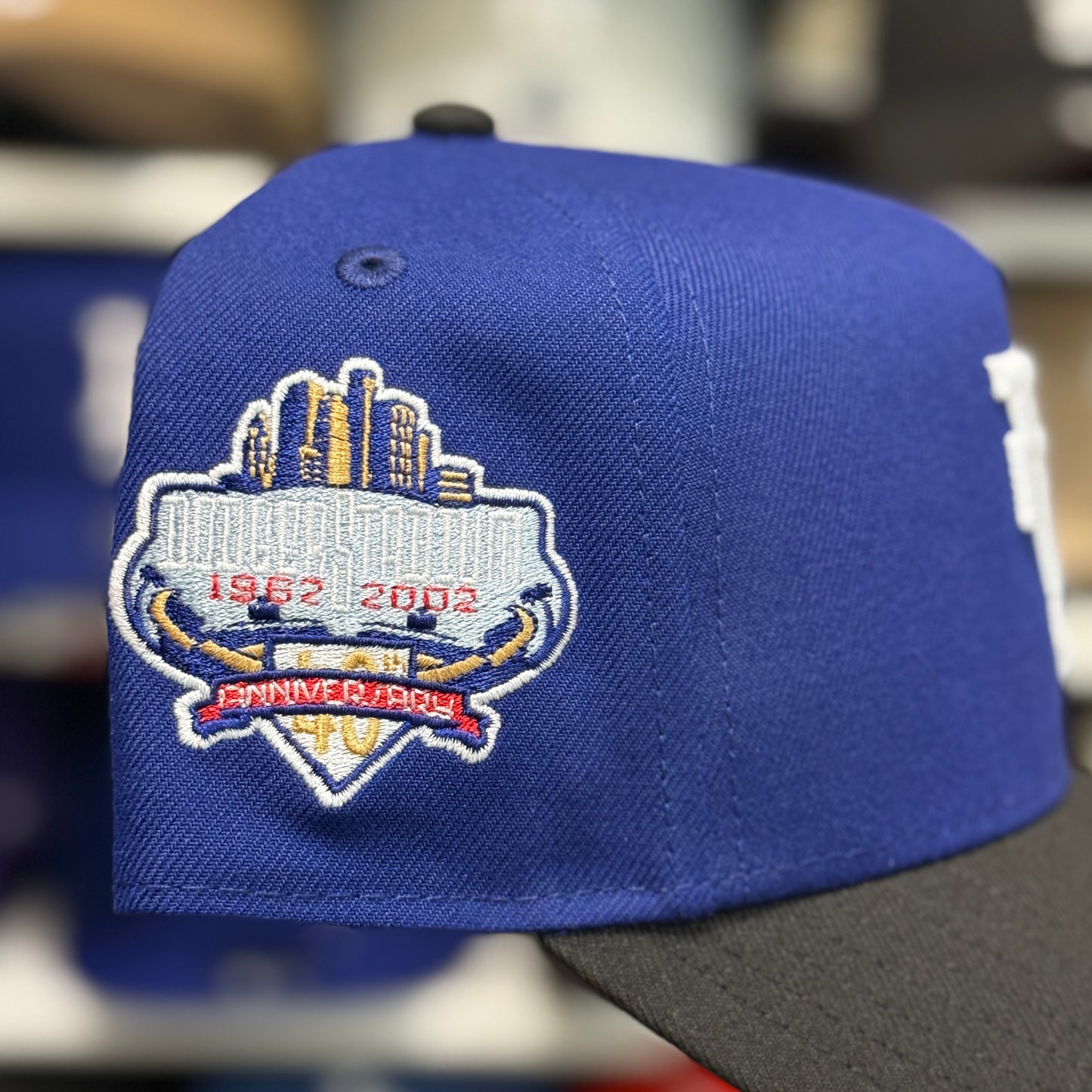 New Era Los Angeles Dodgers '40th Anniversary' Upside Down A-Frame 9FORTY Snapback Blue/Black