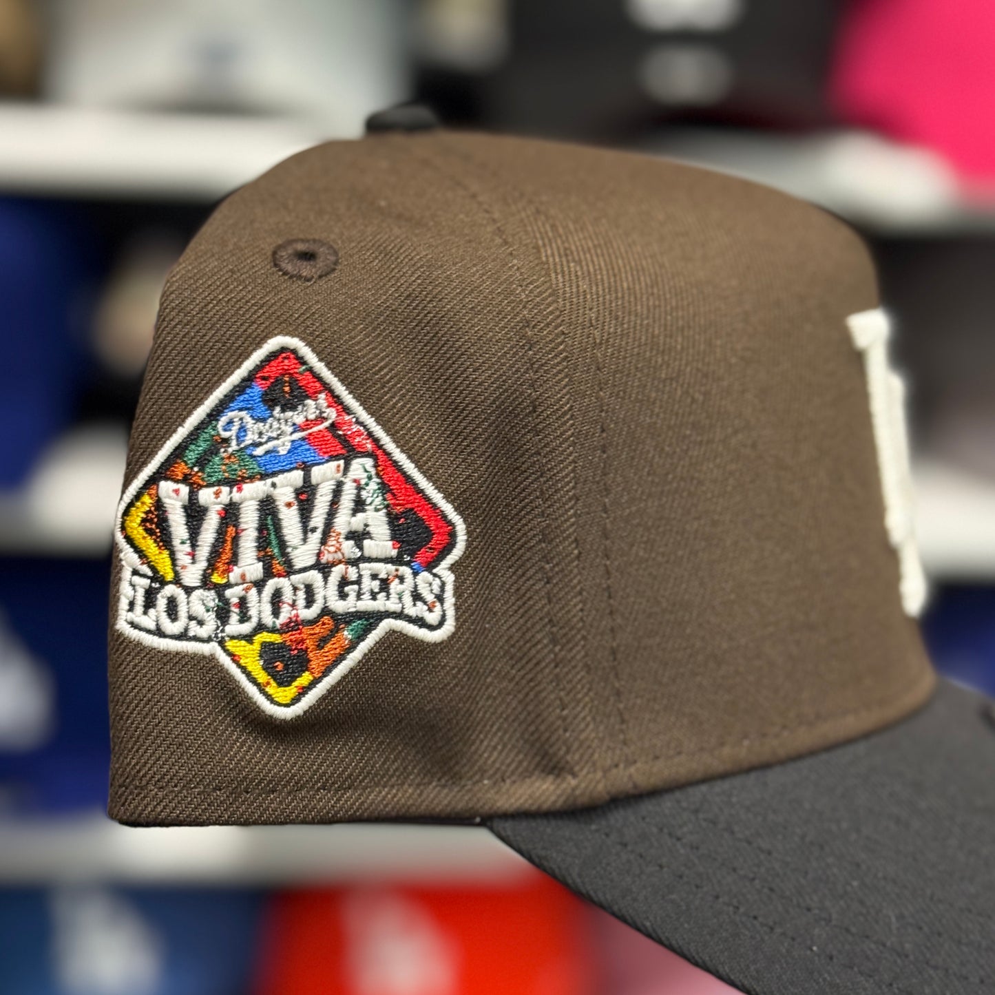 New Era Los Angeles Dodgers 'Viva Los Dodgers' A-Frame 9FORTY Snapback Brown/Black