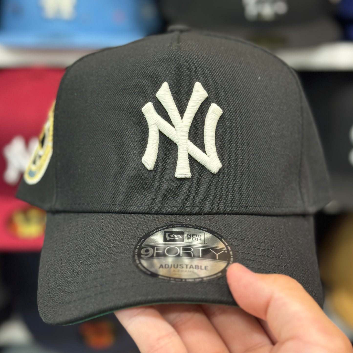 New Era New York Yankees 'World Series' A-Frame 9FORTY Snapback Black/Gold