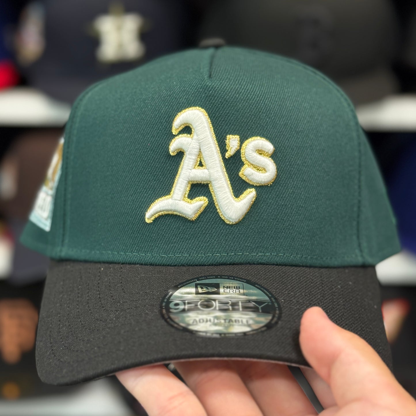 New Era Oakland Athletics A-Frame 9FORTY Snapback Green / Black