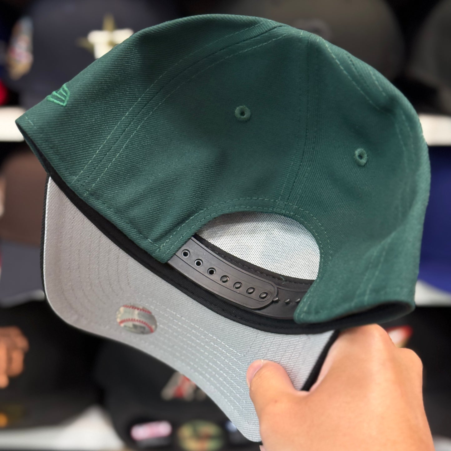 New Era Oakland Athletics A-Frame 9FORTY Snapback Green / Black