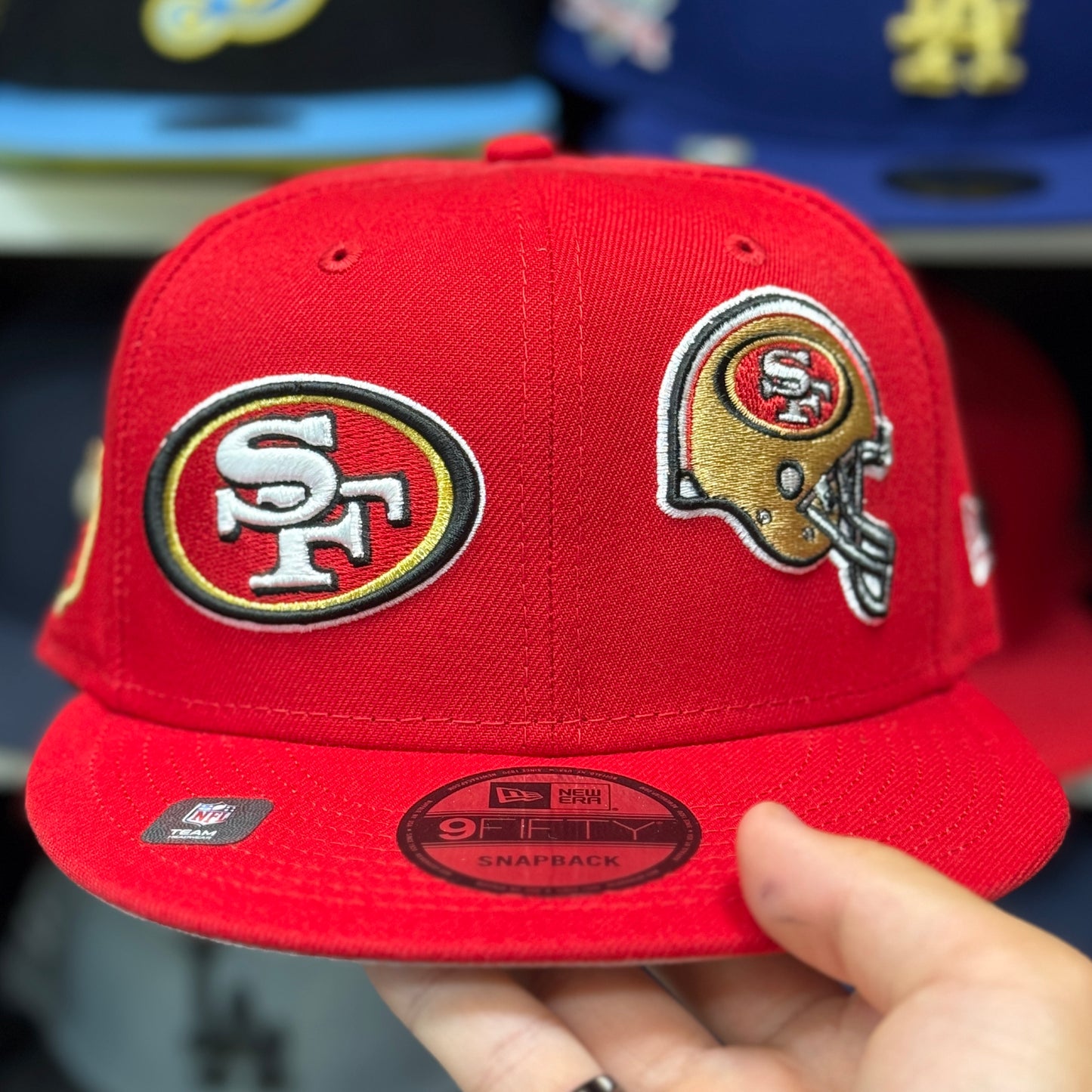 New Era San Francisco 49ers 'Dual Logo' 9FIFTY Snapback Red
