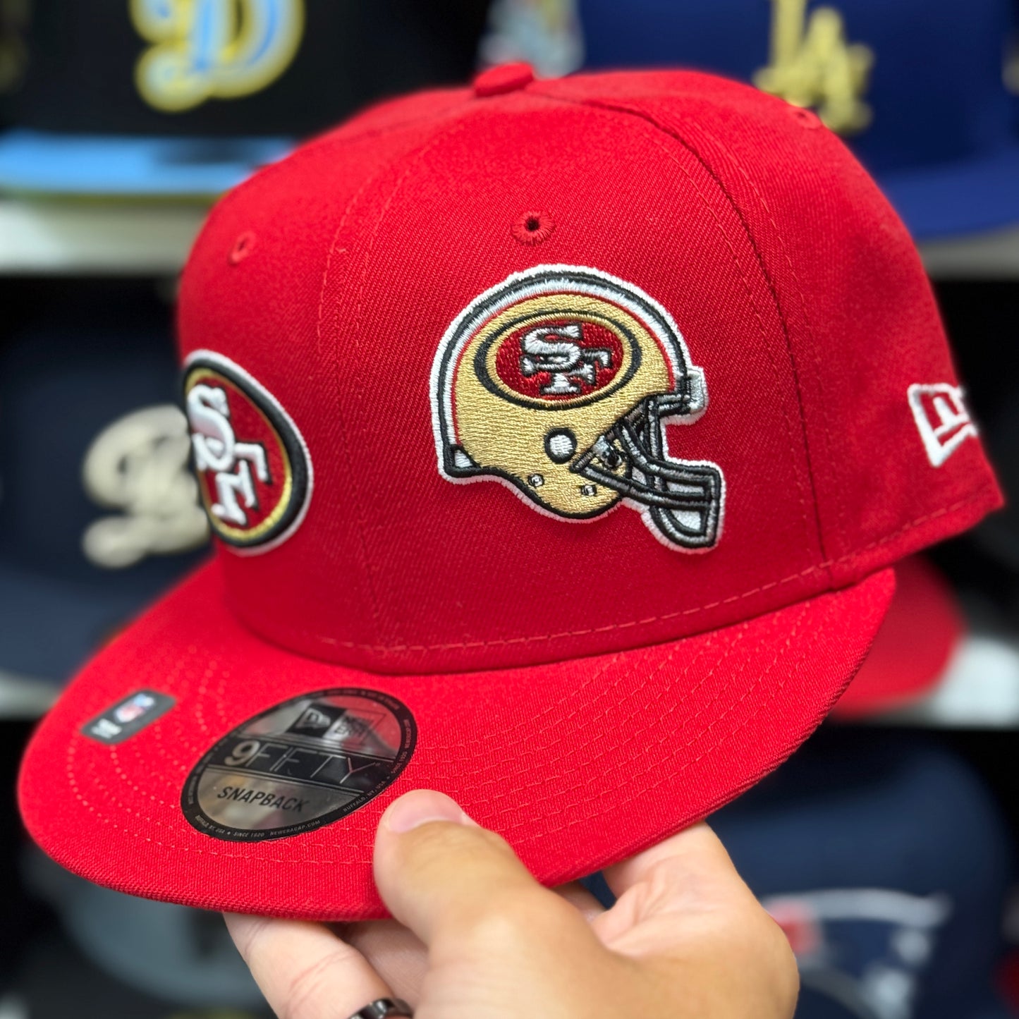 New Era San Francisco 49ers 'Dual Logo' 9FIFTY Snapback Red
