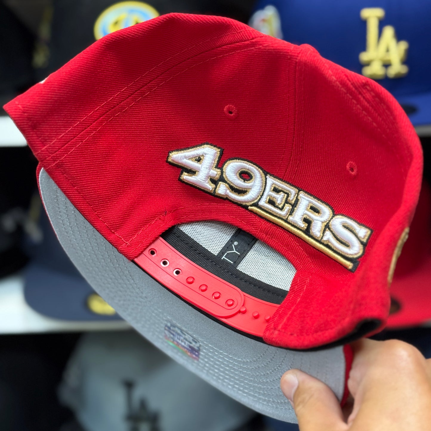New Era San Francisco 49ers 'Dual Logo' 9FIFTY Snapback Red