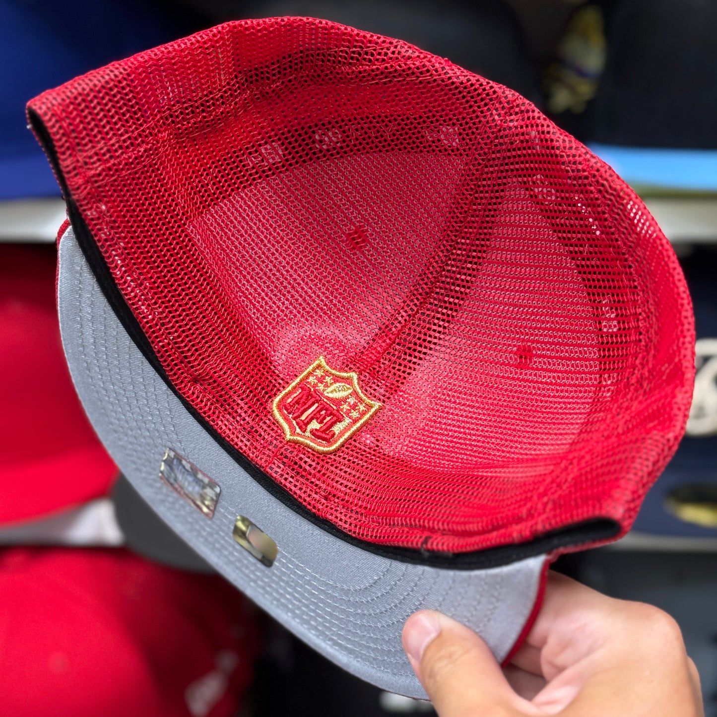 New Era San Francisco 49ers Trucker 59FIFTY Fitted Hat Red