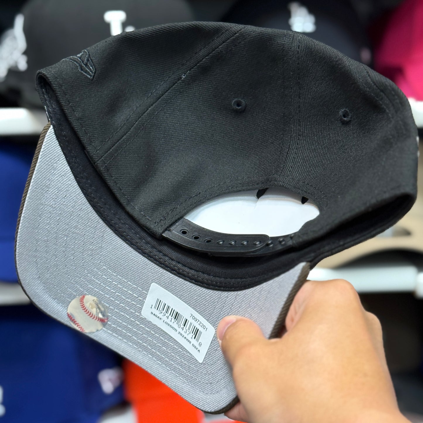New Era Los Angeles Dodgers 'World Series Champions' A-Frame 9FORTY Snapback Black/Brown
