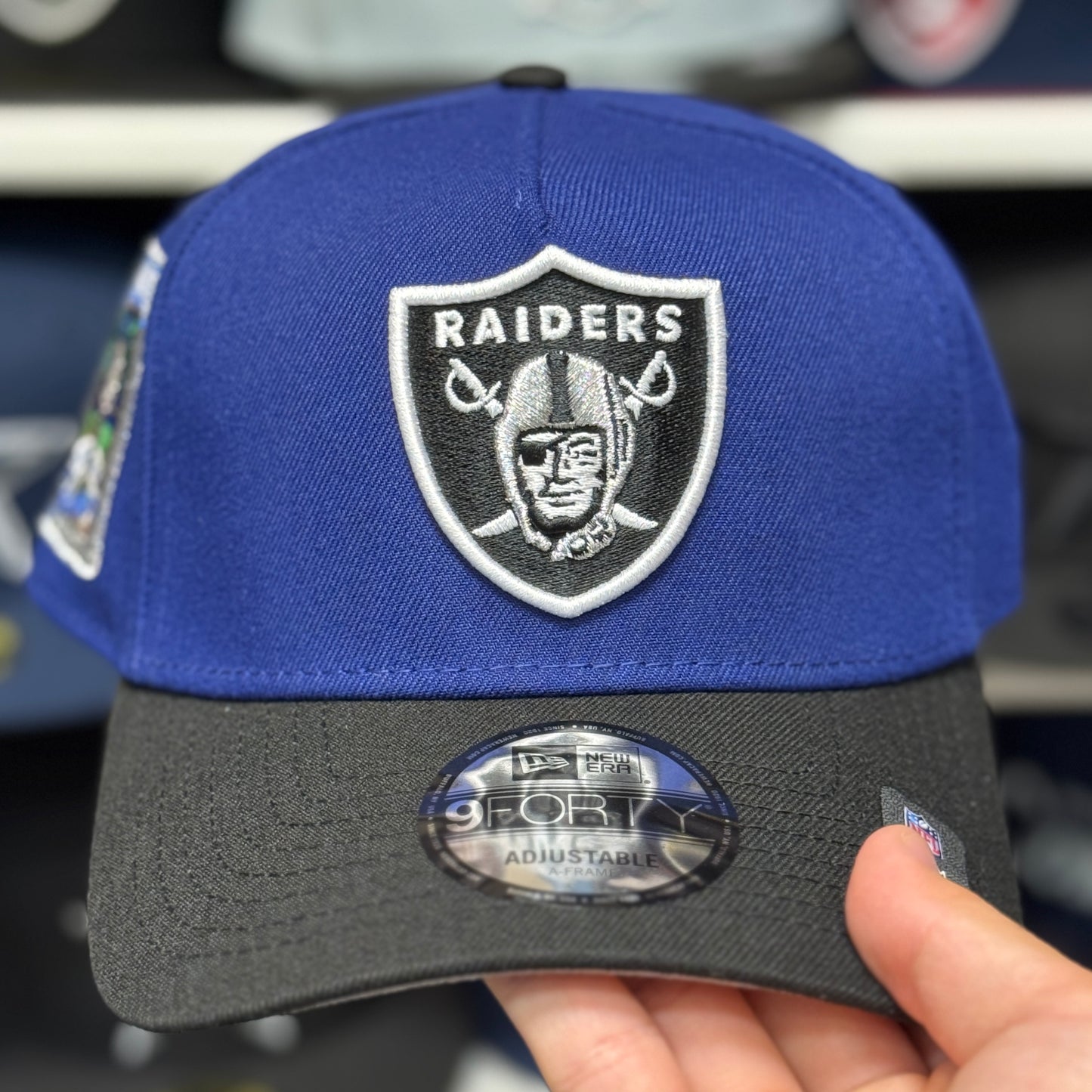 New Era Las Vegas Raiders 'Super Bowl XI' A-Frame 9FORTY Snapback Blue/Black