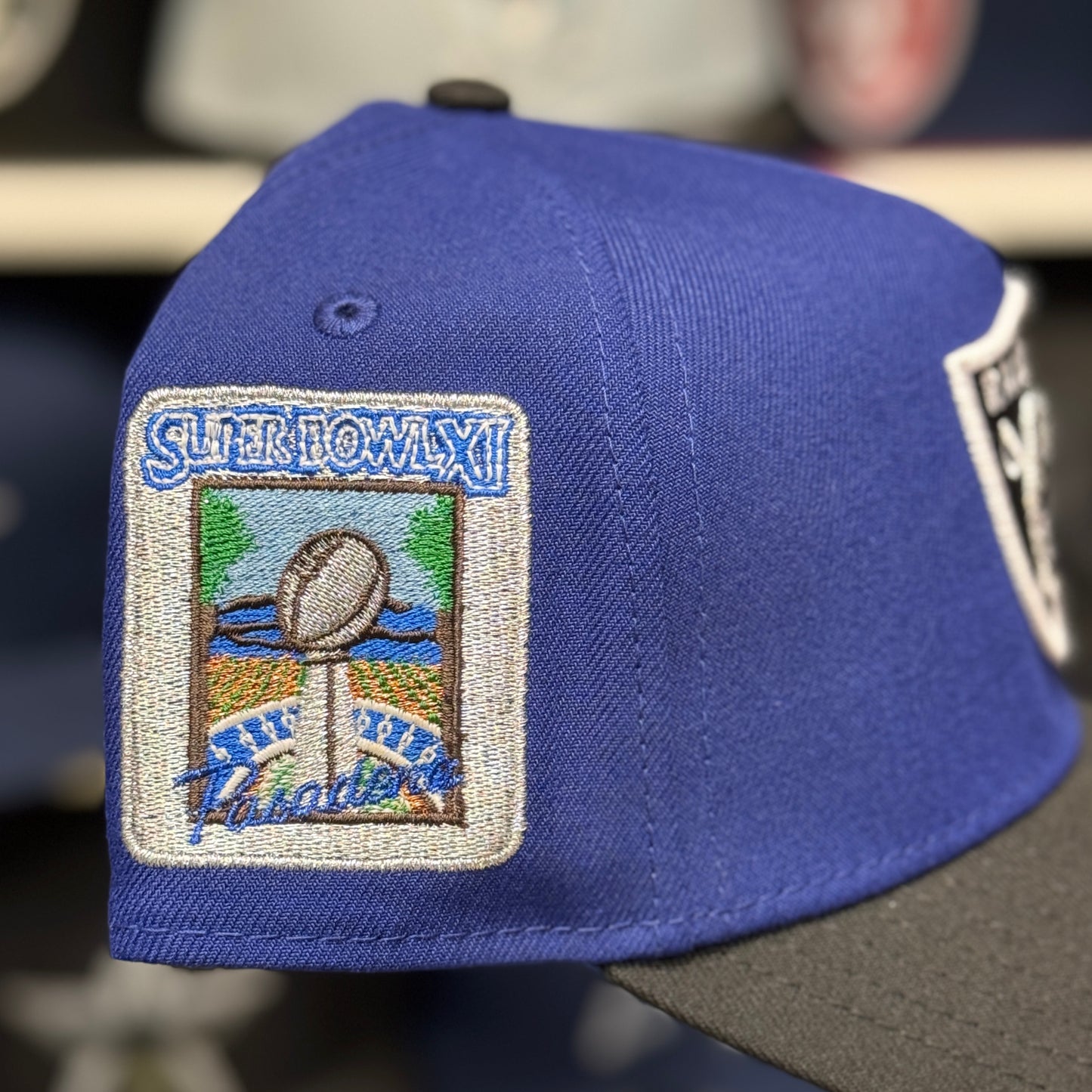 New Era Las Vegas Raiders 'Super Bowl XI' A-Frame 9FORTY Snapback Blue/Black