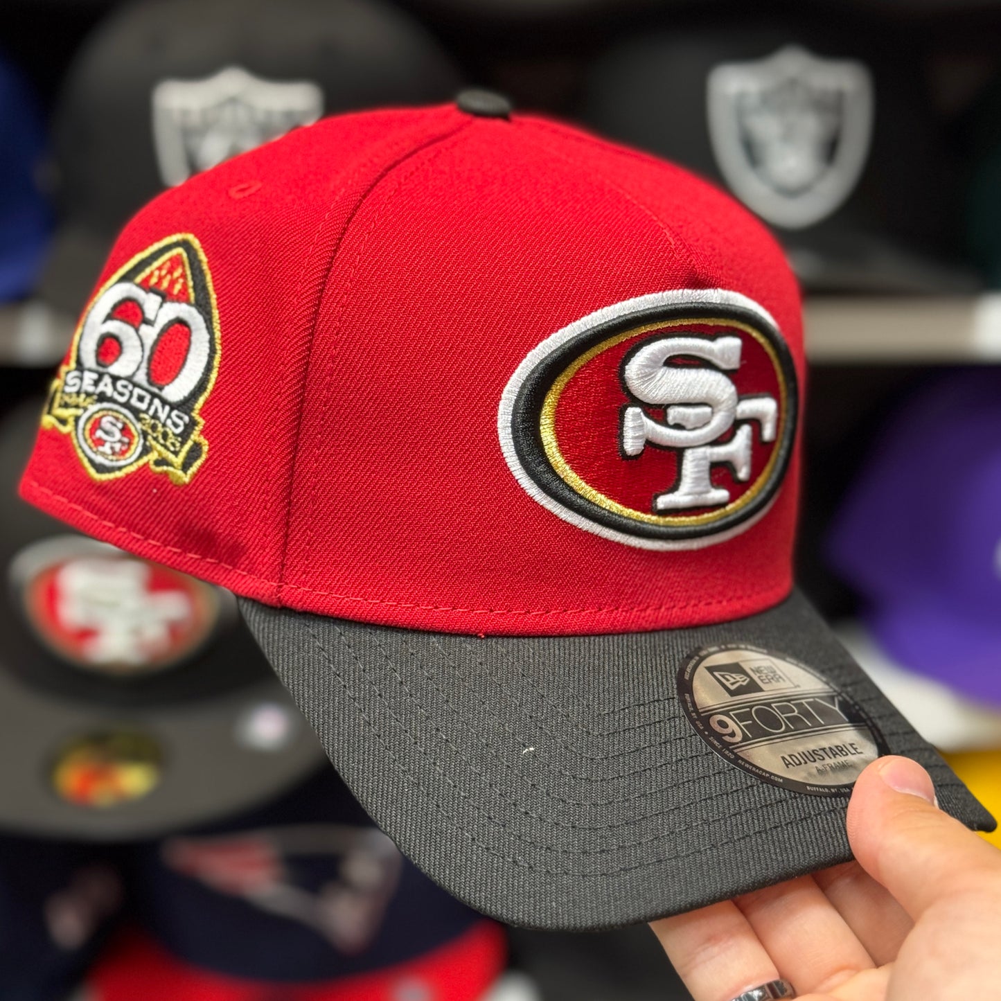 New Era San Francisco 49ers '60 Seasons' A-Frame 9FORTY Snapback Red/Black